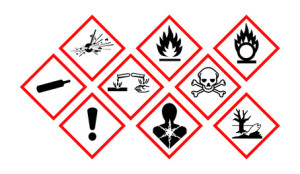 Pictogrammes danger GHS.